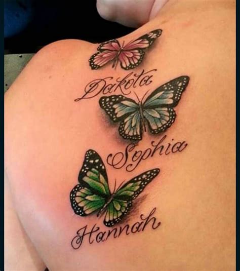 tatuajes mariposa con nombre